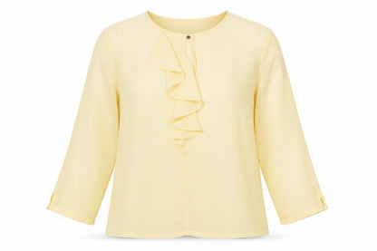 Womens UK Size L Saint Tropez Clothing Ivory Basic Blouse