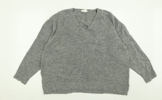 Womens UK Size L H&M Grey Pullover Jumper