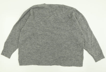 Womens UK Size L H&M Grey Pullover Jumper