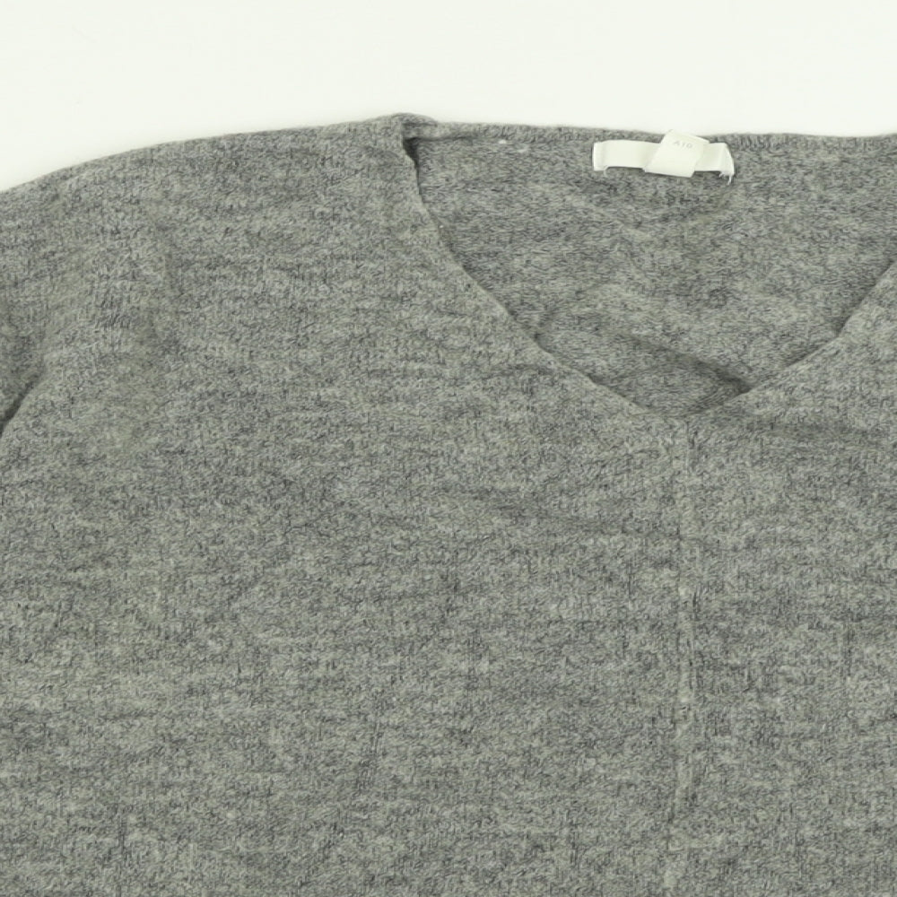 Womens UK Size L H&M Grey Pullover Jumper