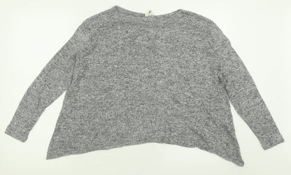 Womens UK Size 12 River Island Grey Pullover Jumper