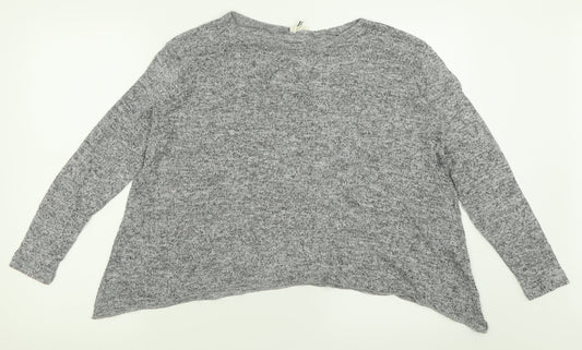 Womens UK Size 12 River Island Grey Pullover Jumper