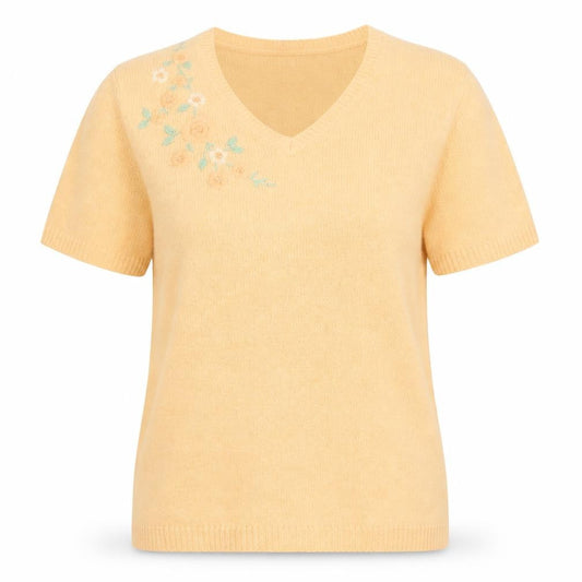 Womens UK Size 12 Editions Orange Basic T-Shirt