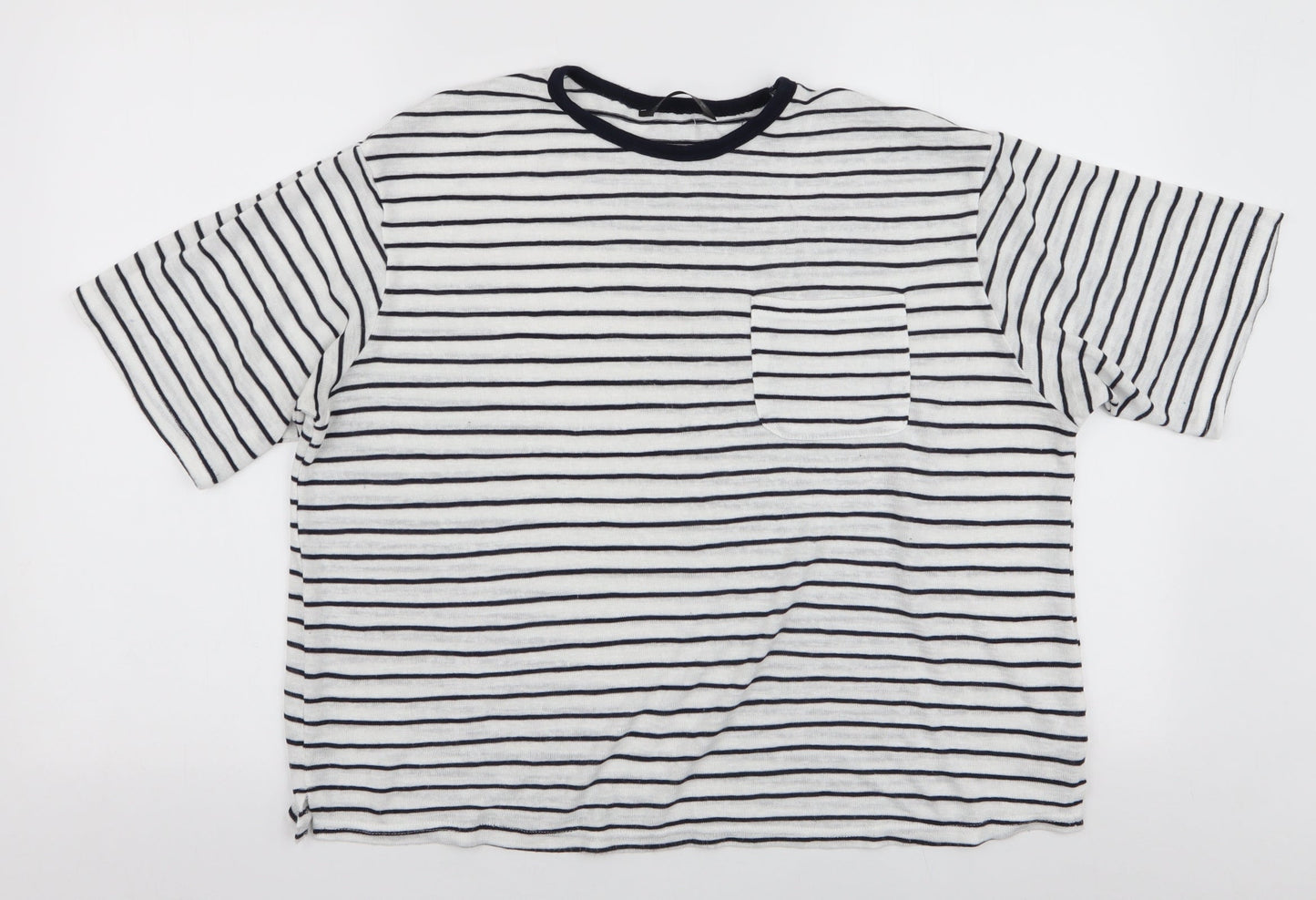 Womens UK Size L Dunnes Stores White Basic T-Shirt