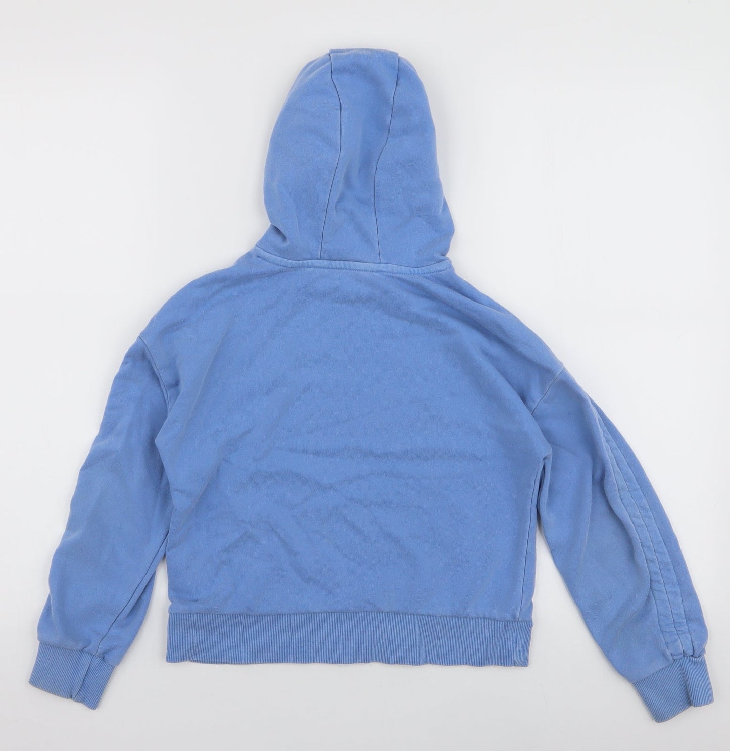 Dunnes Stores Girls Blue  Cotton Pullover Hoodie Size 9-10 Years  Pullover