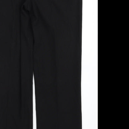 Lakeland Mens Black  Polyester Dress Pants Trousers Size 16 L29 in Regular Zip
