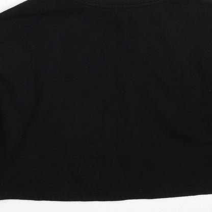 New Look Girls Black  Cotton Pullover Sweatshirt Size 12-13 Years  Pullover - Cropped