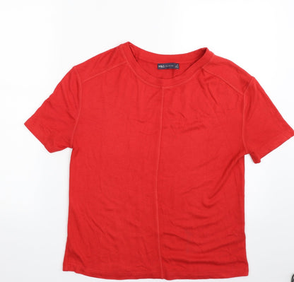 Womens UK Size XS Marks and Spencer Red Pullover Jumper