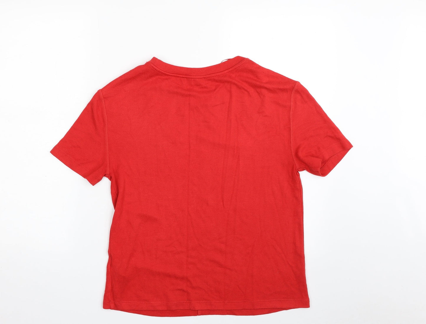 Womens UK Size XS Marks and Spencer Red Pullover Jumper
