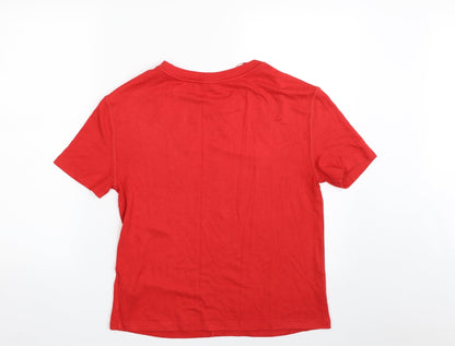 Womens UK Size XS Marks and Spencer Red Pullover Jumper