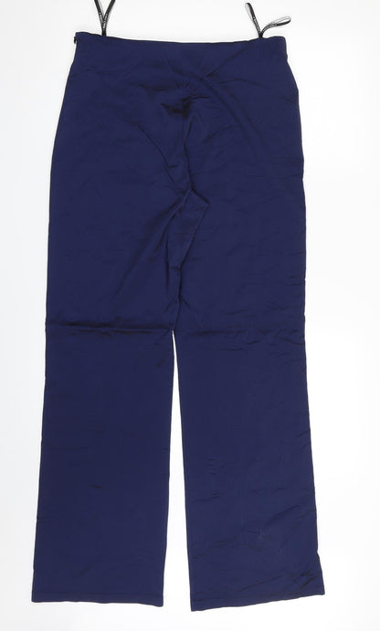 Nicowa Womens Blue  Polyamide Trousers  Size 14 L31 in Regular Zip