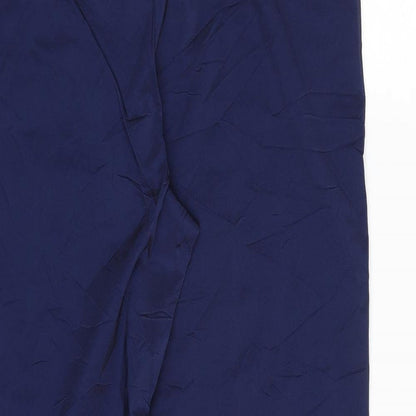 Nicowa Womens Blue  Polyamide Trousers  Size 14 L31 in Regular Zip