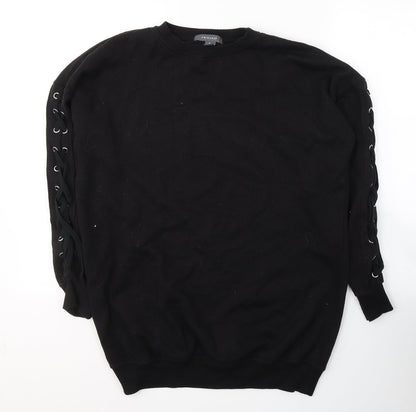 Primark Womens Black  Polyester Pullover Sweatshirt Size 10  Pullover