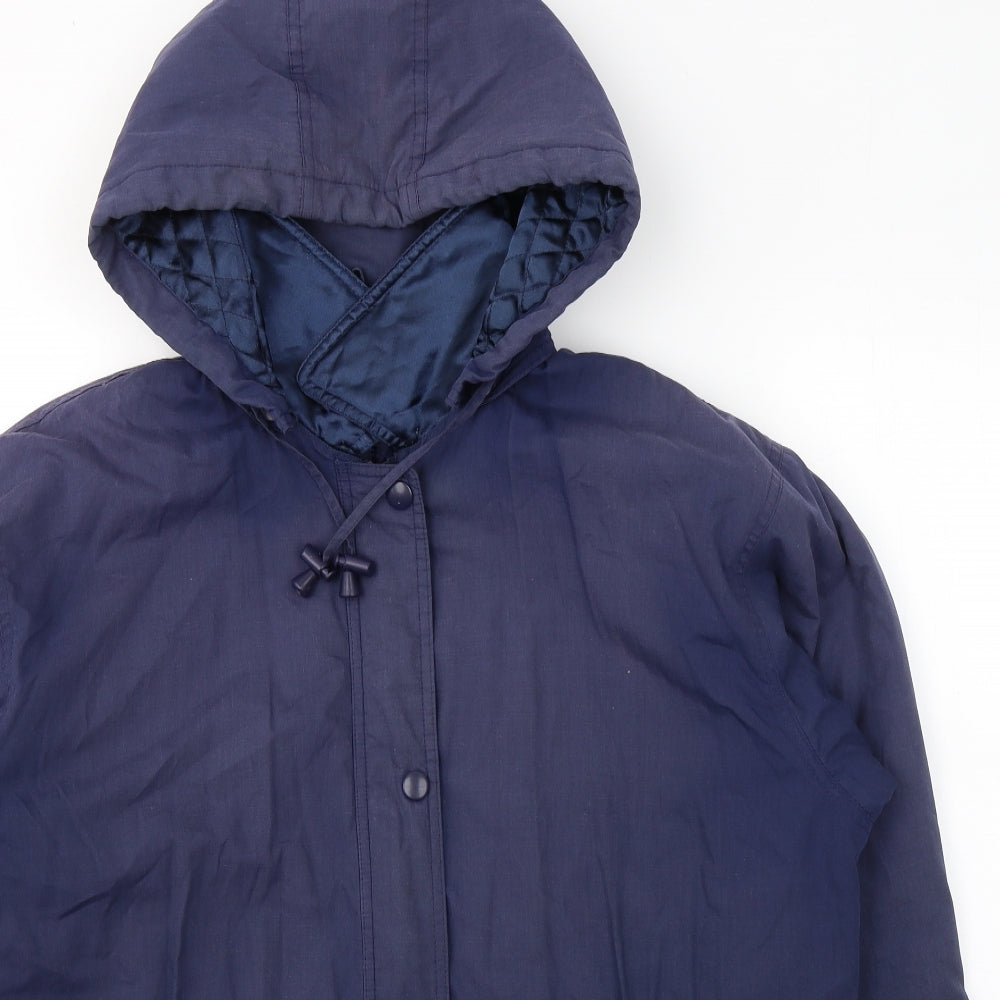 Womens UK Size 16 BHS Blue Trench Coat
