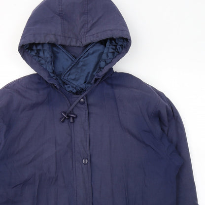 Womens UK Size 16 BHS Blue Trench Coat
