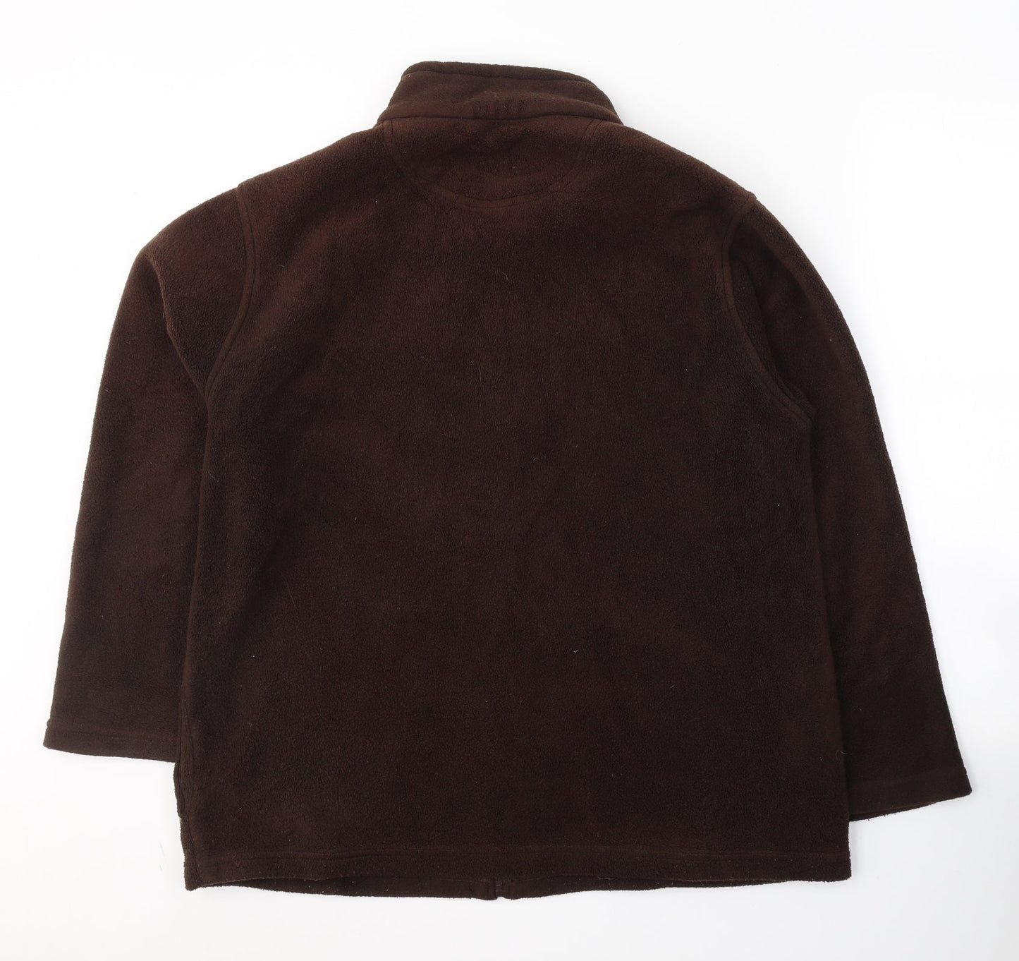 Womens UK Size 14 EWM Brown Full Zip Sweatshirt