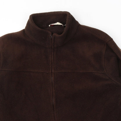 Womens UK Size 14 EWM Brown Full Zip Sweatshirt
