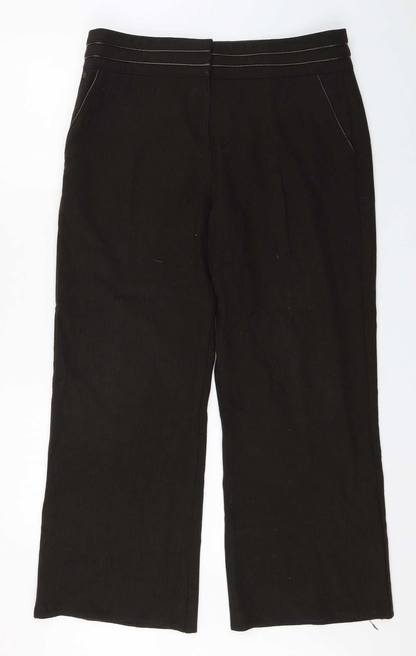 Womens UK Size 14 Marks and Spencer Regular Fit  Brown Trousers