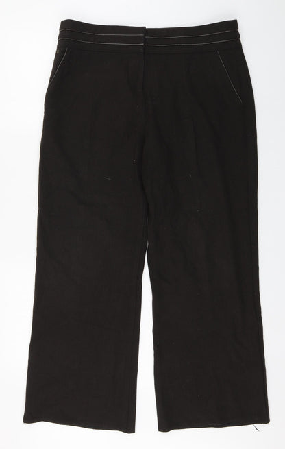 Womens UK Size 14 Marks and Spencer Regular Fit  Brown Trousers