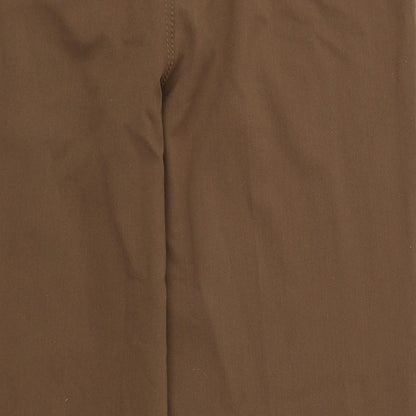 Be Beau Womens Brown  Polyester Trousers  Size 12 L25 in Regular Zip