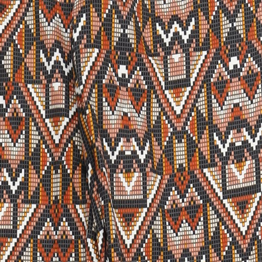 Womens UK Size 10 H&M Regular Fit Carrot Multicoloured Trousers