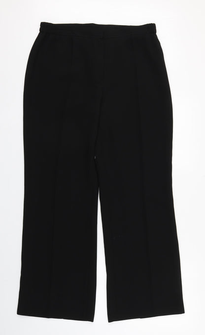 Womens UK Size 18 Busy Regular Fit  Black Trousers