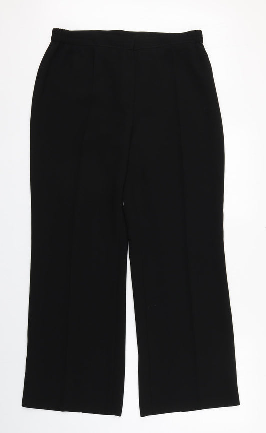 Womens UK Size 18 Busy Regular Fit  Black Trousers