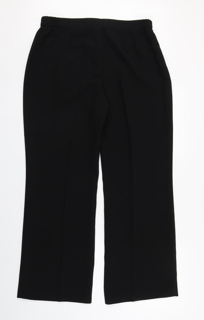 Womens UK Size 18 Busy Regular Fit  Black Trousers