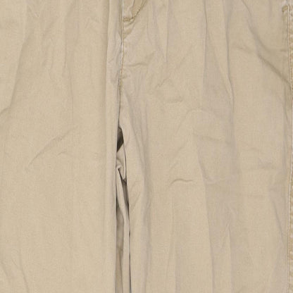Womens UK Size 6 Gap Regular Fit Carrot Beige Trousers