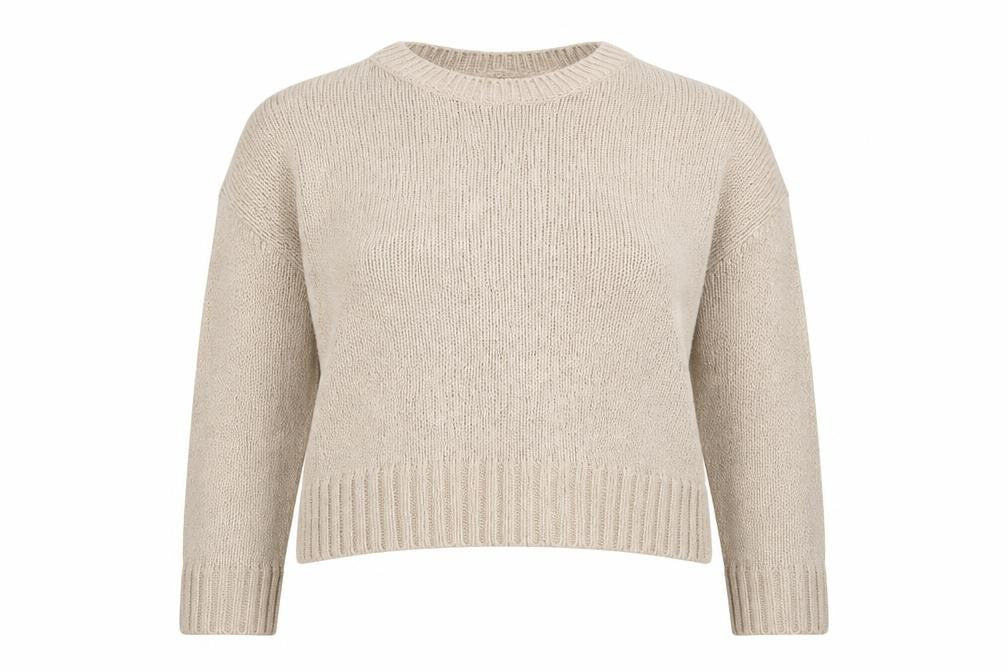 Womens UK Size L New Look Beige Pullover Jumper