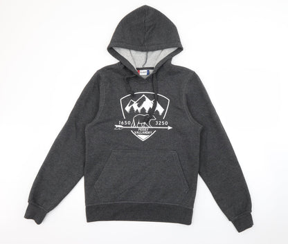 Clique Womens Grey  Polyester Pullover Hoodie Size XS   - Bear Peisey Vallandry
