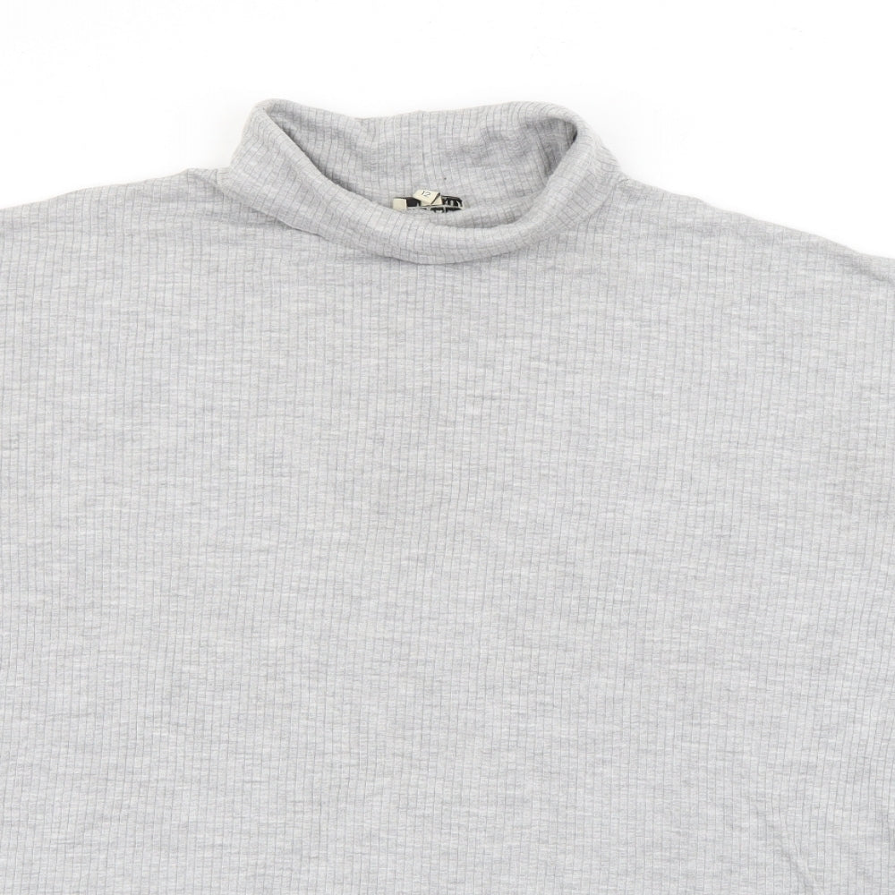 Womens UK Size 12 Papaya Grey Pullover Jumper