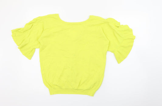 Womens UK Size 12 NEXT Yellow Pullover Jumper