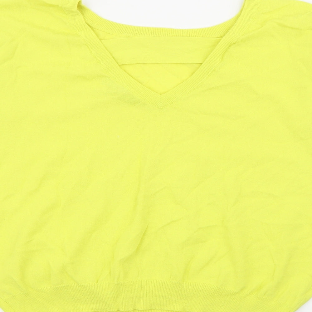 Womens UK Size 12 NEXT Yellow Pullover Jumper
