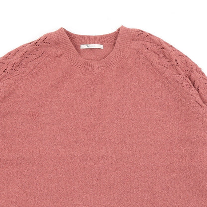 TU Womens Red Crew Neck  Polyester Pullover Jumper Size 14