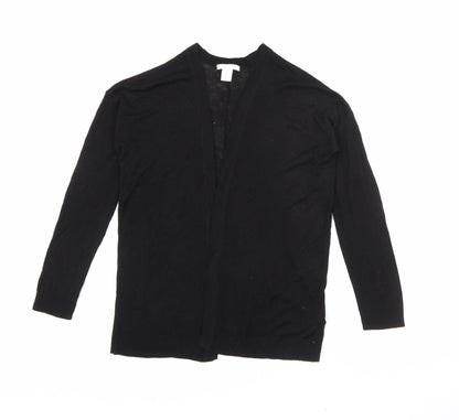 Womens UK Size XS H&M Black Cardigan Jumper