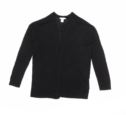 Womens UK Size XS H&M Black Cardigan Jumper