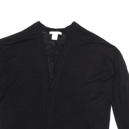 Womens UK Size XS H&M Black Cardigan Jumper