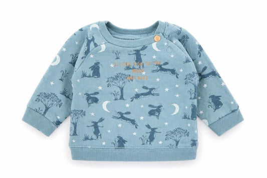TU Baby Blue Geometric Cotton Pullover Jumper Size 0-3 Months  Snap