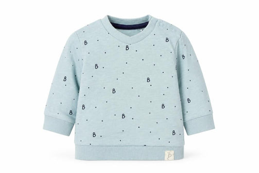 George Baby Black Geometric Cotton Pullover Jumper Size 0-3 Months  Snap