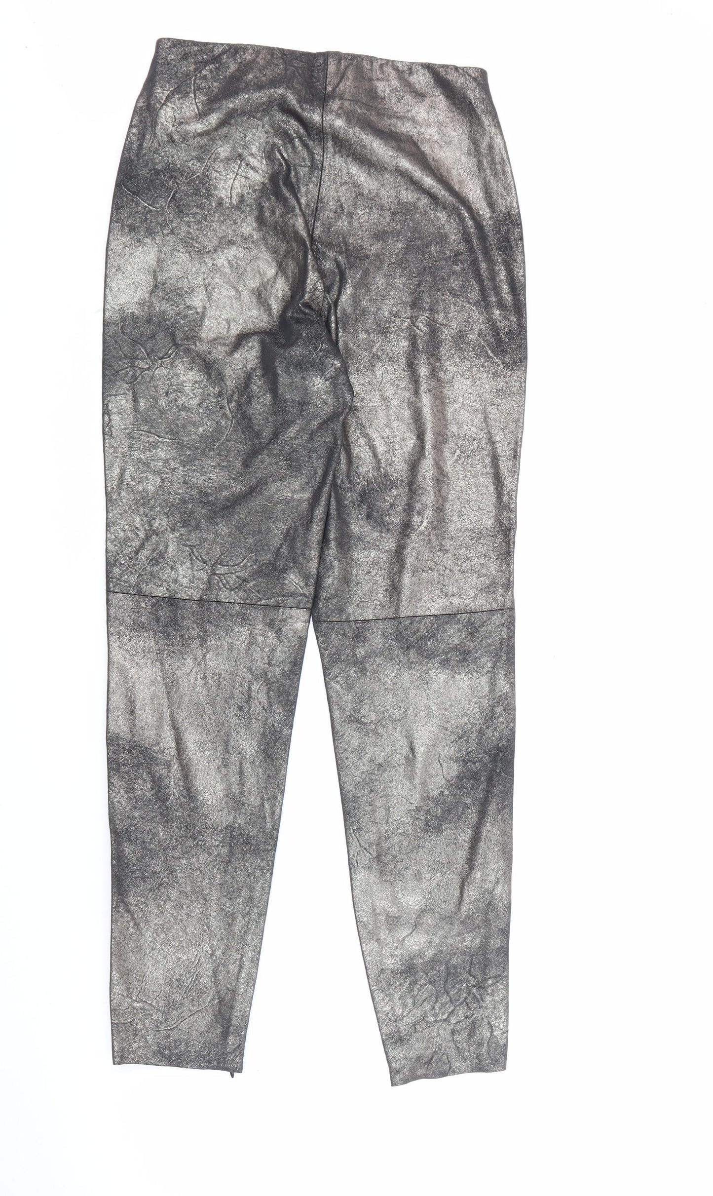 Womens UK Size XS Zara  Pedal Pusher Gold Leggings