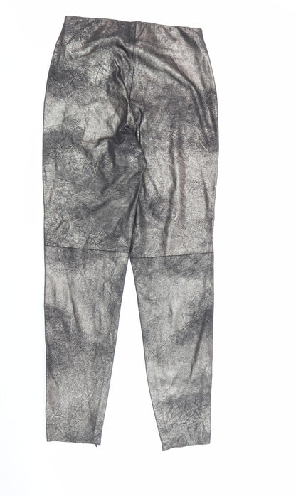 Womens UK Size XS Zara  Pedal Pusher Gold Leggings