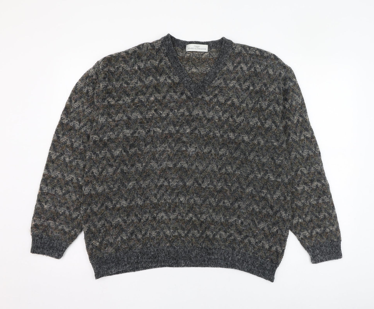 Womens UK Size M Marks and Spencer Grey Pullover Jumper