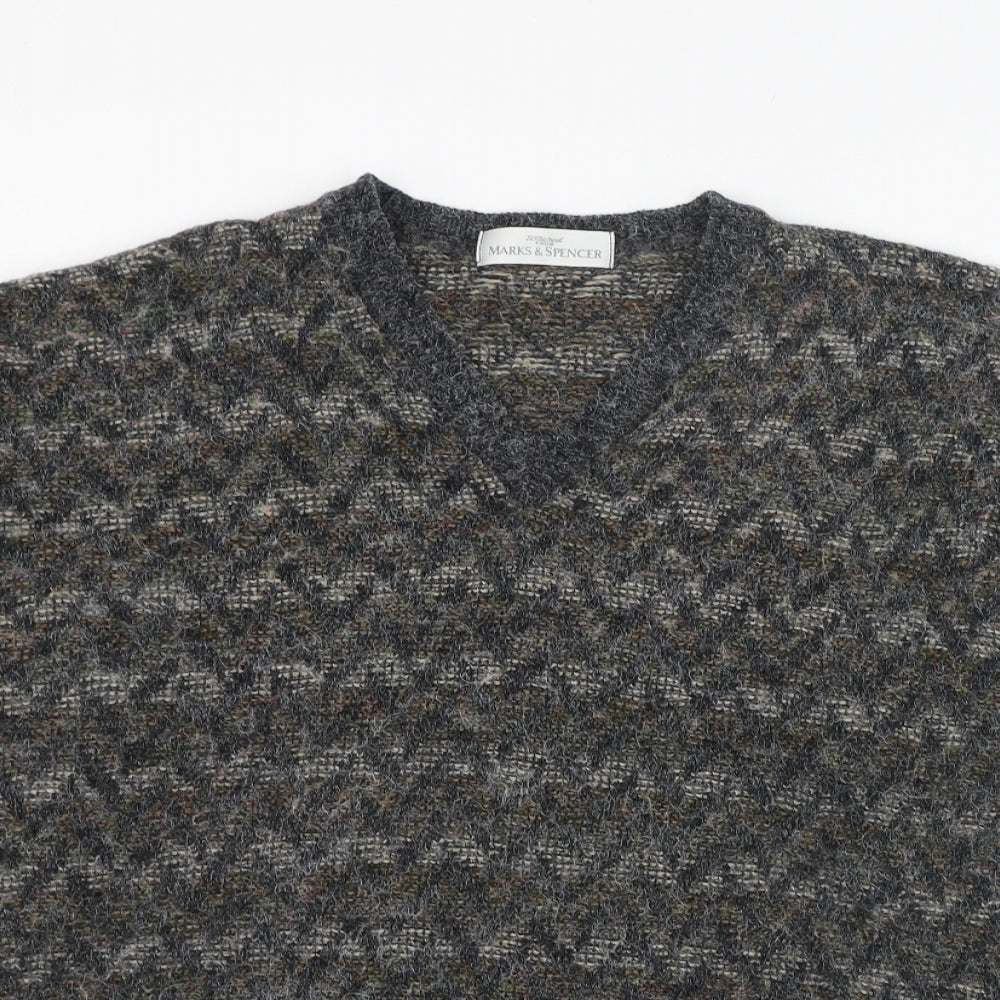 Womens UK Size M Marks and Spencer Grey Pullover Jumper