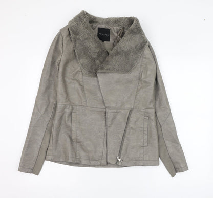 Womens UK Size 10 New Look Grey Jacket