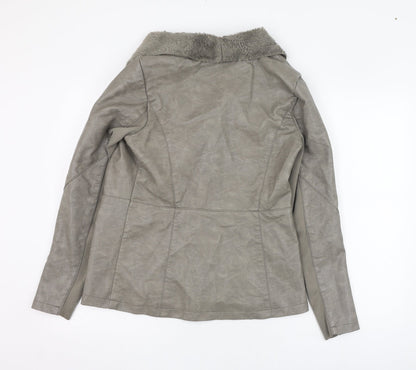 Womens UK Size 10 New Look Grey Jacket