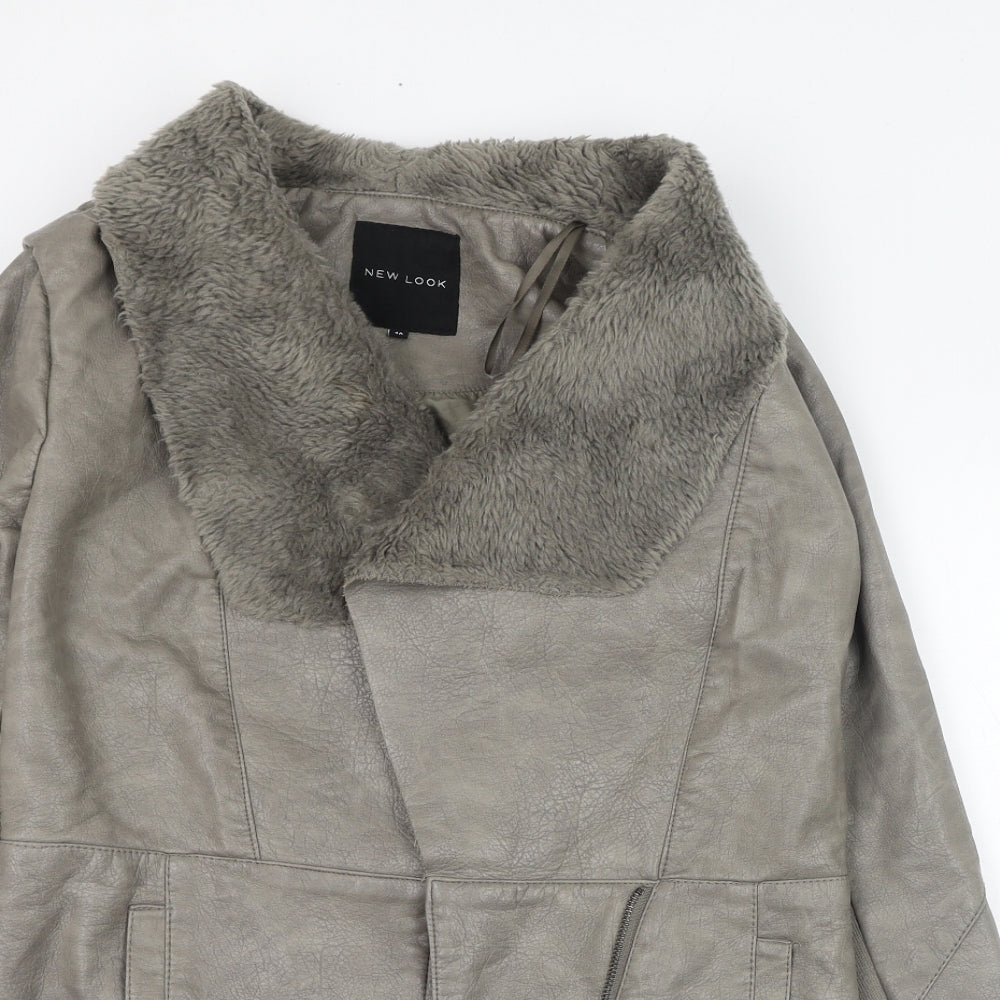Womens UK Size 10 New Look Grey Jacket