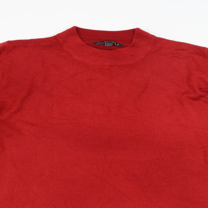 Womens UK Size 16 Preworn Red Pullover Jumper