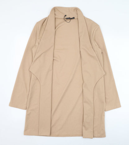 Boohoo Womens Brown Square Neck  Polyester Cardigan Jumper Size M