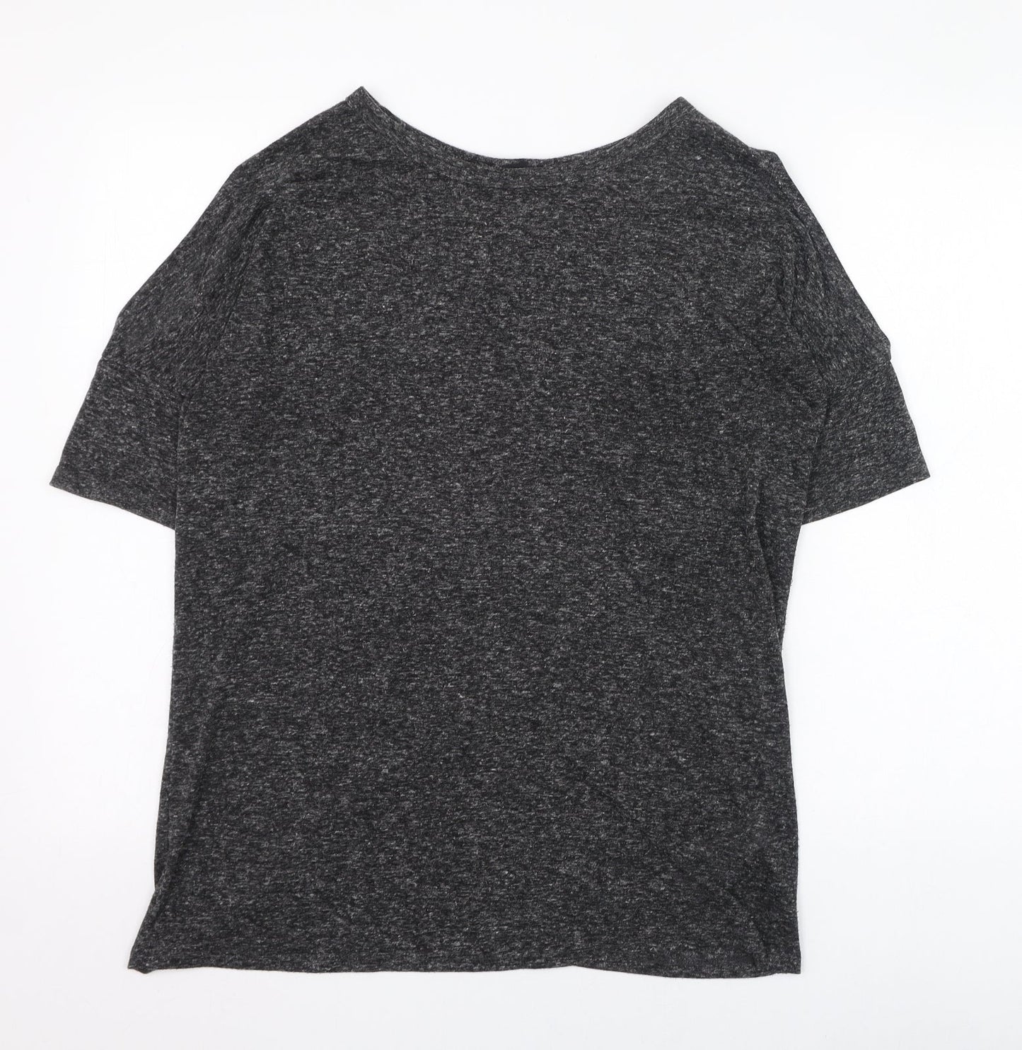 Womens UK Size 12 New Look Grey Basic T-Shirt
